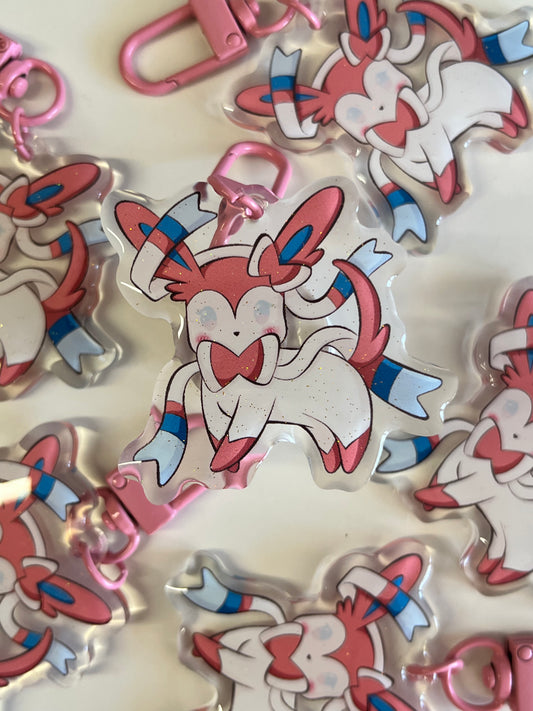 Sylveon Acrylic Mini Keychain