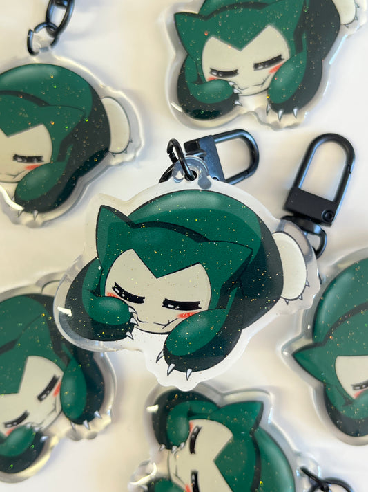 Snorlax Acrylic Mini Keychain