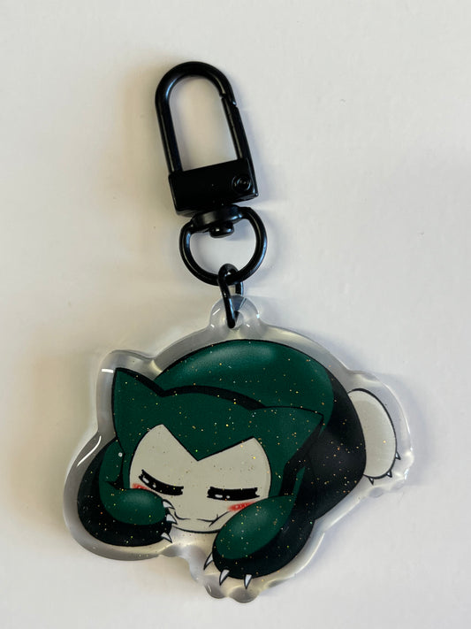 Snorlax Acrylic Mini Keychain